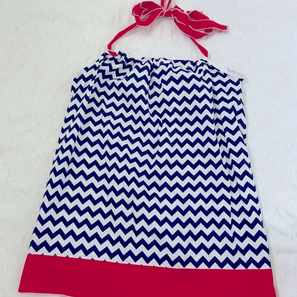 Red White & Blue Halter top - Large